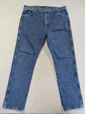 Wrangler George Strait Cowboy Cut Collection Jeans Men's 38 X 32 Blue
